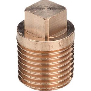 Stop brons 1/4" bt. zonder rand met vierkant 3291 VVE=10