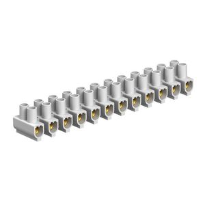 Seriekroonsteen 25,0mm² polypr. wit VVE=10