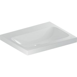 iCon Light opzetwastafel 60x48cm z/kraangat z/overloop wit