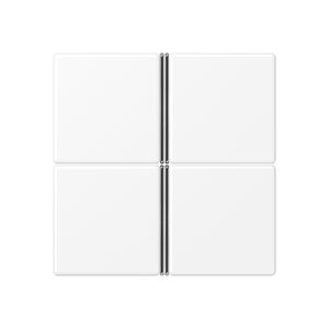 Tastafdekking F40 A/AS 4-voudig matwit KNX/eNet