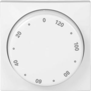 Centraalplaat + knop voor 1071U 120min SI-B-alpinwit (1771-914-102)
