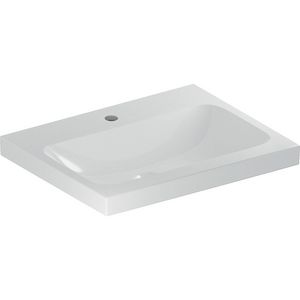 iCon Light opzetwastafel 60x48cm met kraangat zonder overloop wit