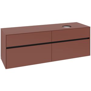 Wastafelonderkast Collaro 1600x548x500mm Wine Red C05100AH