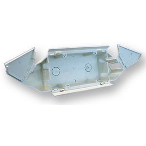 Dubbele wandgootdoos 220V crème