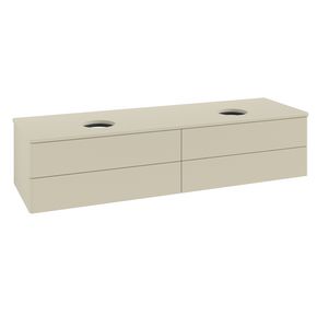Wastafelonderkast Antao 1600x360x500mm S.Grey Matt Lacquer K28010HJ