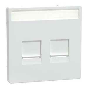 Centraalplaat RJ45 2-voudig Venster Lotuswit Systeem D