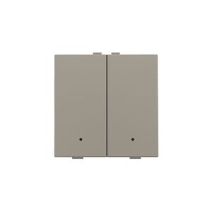 2-voudige drukknop leds/comf.sens. HomeControl bronze