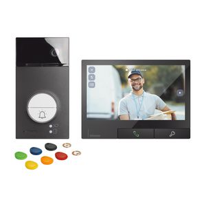De Classe300X ZWART kit Linea 3000 ZWART Badge video-interc.