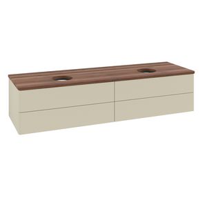 Wastafelonderkast Antao 1600x360x500mm S.Grey Matt Lacquer K28012HJ