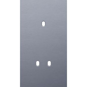 Tweevoudige afdekpl. verticaal 71mm centerafstand een enkelv
