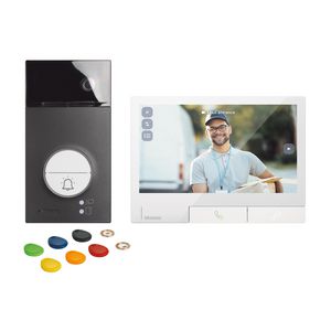 De Classe300X WIT kit Linea 3000 ZWART Badge video-intercom