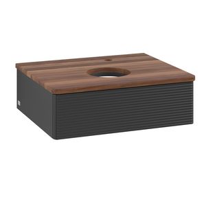 Wastafelonderkast Antao 600x190x500mm Black Matt Lacquer L07152PD