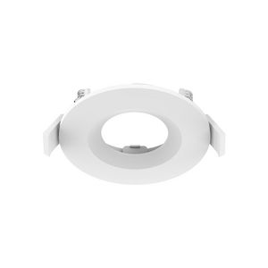 Inbouwring Pro-Ambiance tbv Ø50mm module, rond, vast, wit sparing Ø68mm