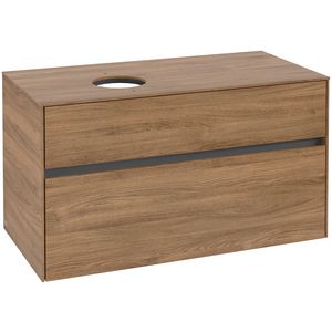 Wastafelonderkast Collaro 1000x548x500mm Oak Kansas C03900RH