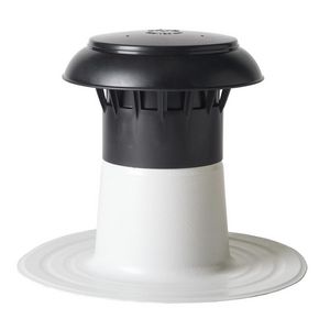 Platdakontluchter Vent-Alu 3000 EW PP kap 70-80mm PVC-gecoat