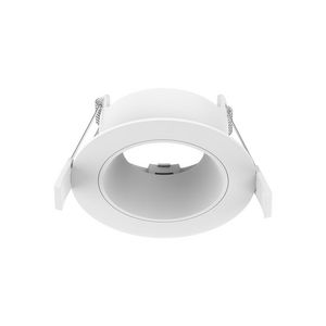 Inbouwring Pro-Ambiance /anti-glare tbv Ø50mm module rond vast wit/wit sparing Ø68mm