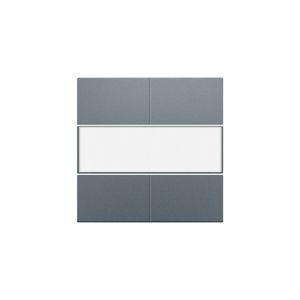 Afwerkingsset 4-voudige pot.vrij knop 24V tekstveld blue gre