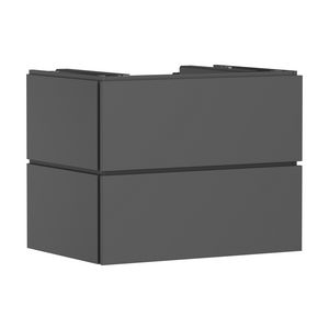 Badmeubel Xilesa E 780/550 2 lades waskom/gesl. wastafel Slate Matt Grey