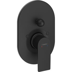 Rebris E 1-hendel badmengkraan inbouw mat zwart