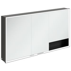 Opbouw Spiegelkast My View+ 1400x750x168mm Volcano Black