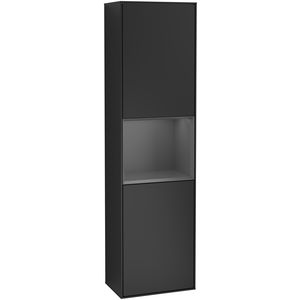 Hoge kast Finion 418x1516x270mm Black Matt Lacquer F460GKPD