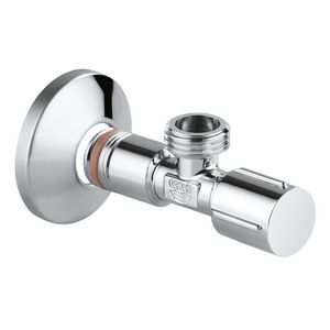 Hoekstopkraan 1/2"x1/2" bt. zelfdichtend l=81mm chroom