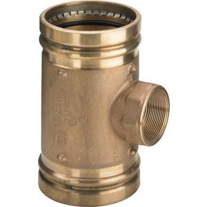 T-koppeling verlopend Sanpress brons 108x2"bn.x108mm 2217.2XL