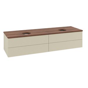 Wastafelonderkast Antao 1600x360x500mm S.Grey Matt Lacquer K28112HJ