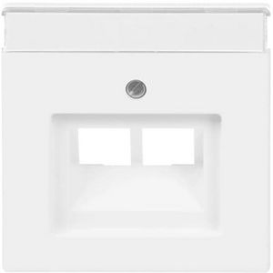 Centraalplaat voor datadoos 2 x RJ45 f-matwit (1803-02-884)