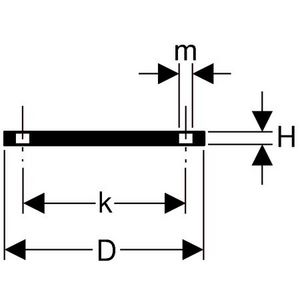 Polyethyleen (PE) blindflens gecoat met kunststof 250