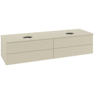 Wastafelonderkast Antao 1600x360x500mm S.Grey Matt Lacquer K28150HJ