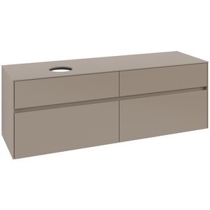 Wastafelonderkast Collaro 1600x548x500mm Taupe C050B0VM