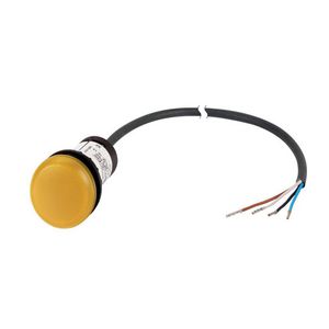 Signaaldrukknop RMQ Compact geel vlak 1no/0nc open e 191006