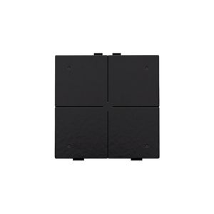 4-voudig drukknop leds/comfortsens. HomeControl pianoblack