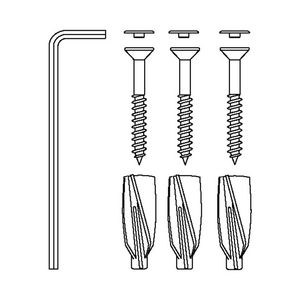 Set a 3 st. Bev.materiaal M8x35pluggen FTP M8v.cellenbeton