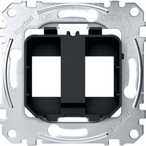 Draagplaat voor RJ45 Zwart/geel Merten