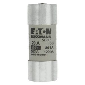 Zekering laagspanning 20A AC 690V 22x58 gL/gG met sl VVE=10