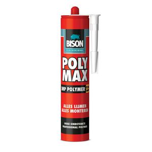 Lijm Poly Max Pro Power wit Koker 425g VVE=12
