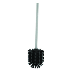 Toiletborstel set zonder deksel RVS wit epoxy