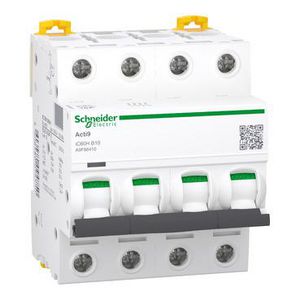 Installatieautomaat 4-polig In= 10A B-karakteristiek iC60H