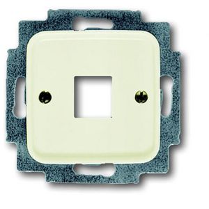 Centraalplaat 1 x MJ 216000-2/216005-4 SI creme (2561-212)