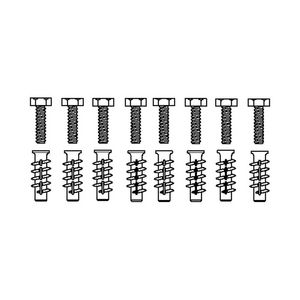 Set a 8 st. Bev.materiaal bout M5x50pluggen FTP K 6v.cellenb