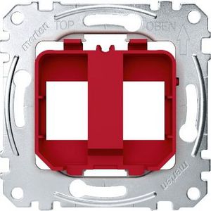 Draagplaat voor RJ45 Rood Merten