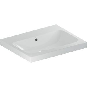 iCon Light opzetwastafel 60x48cm z/kraangat m/overloop wit