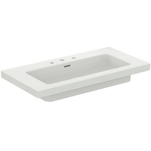 Vanity Wastafel 1010x510x150mm 3 kraangaten overl gl wit extra