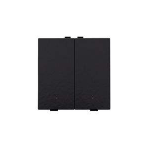 2-voudige drukknop leds/comf.sens. HomeControl piano black