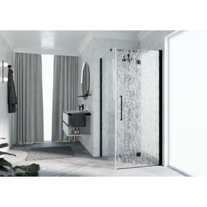 Deel links Y22GS hoekinstap 770-790x2000mm zwart aqua