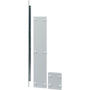 Frontplaat verticaal railsysteem in 200mm compartiment secti