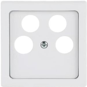 Centraalplaat 50 x 50 Ankaro antenne f-matwit (1743/10-04-884)
