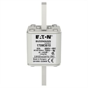 Zekering hoge snelheid 63A AC 690V compact 1 45x45x140 VVE=6